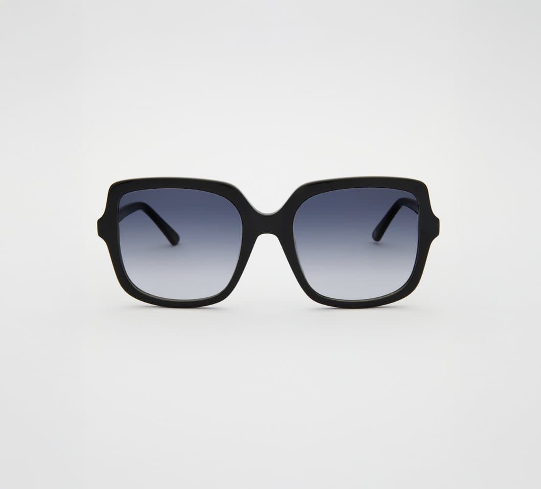 Elara Shiny Black Sunglasses