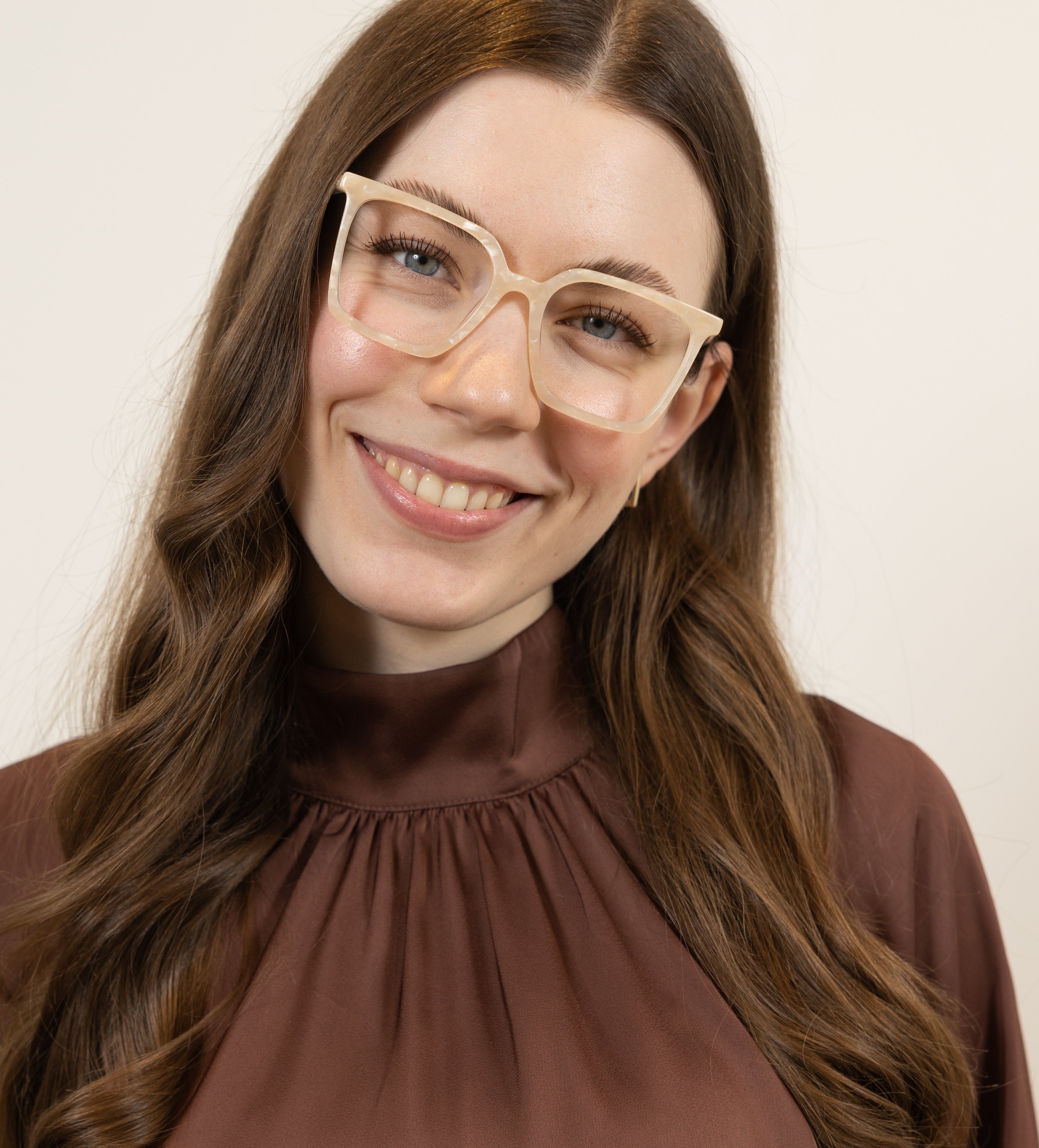 Adella White Opal Blue light