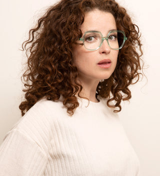 Andrea Bright Green Leesbrillen