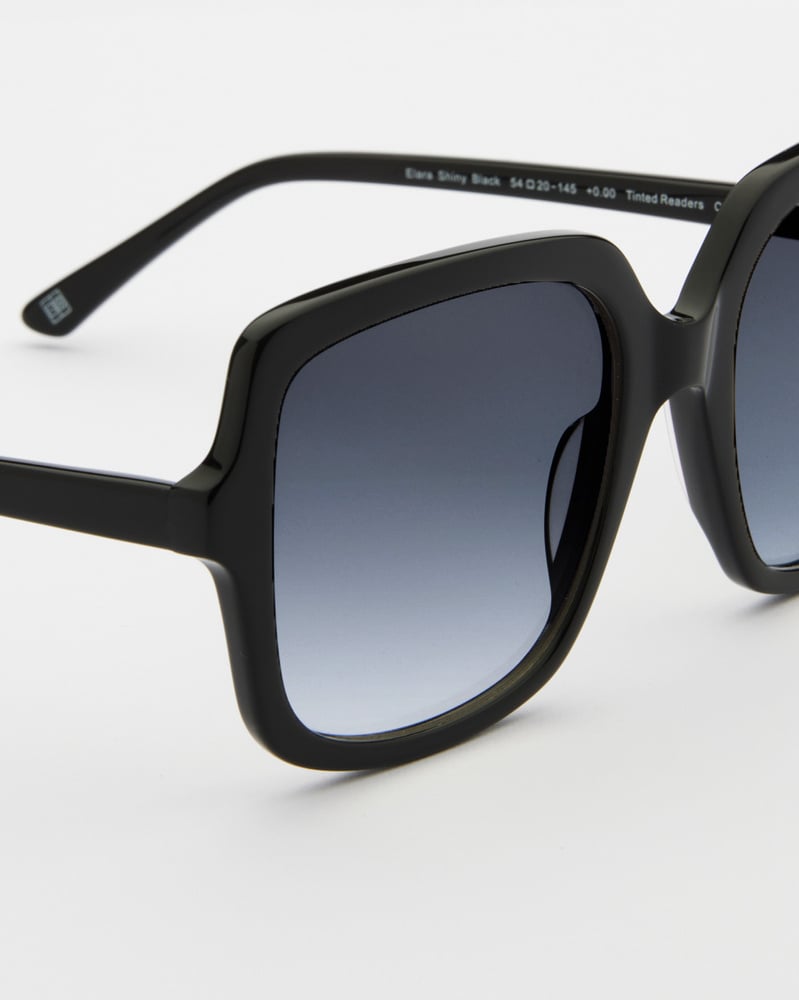 Elara Shiny Black Sunglasses