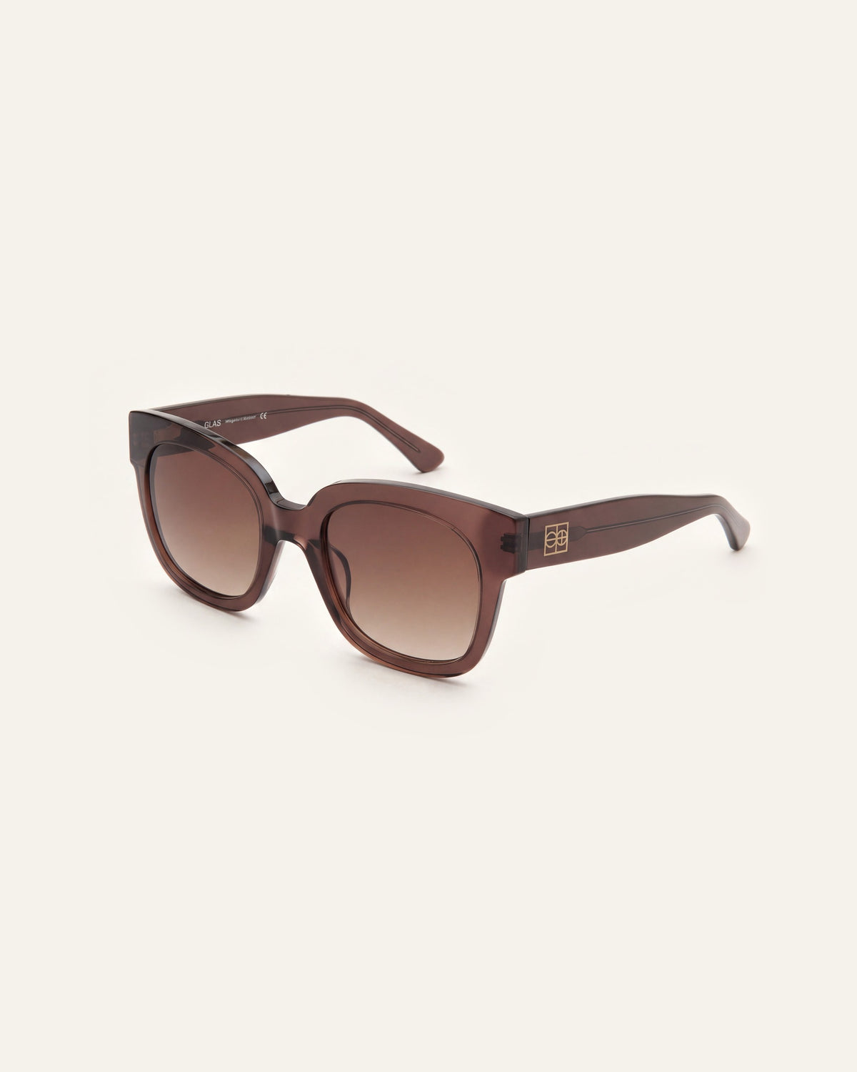 Chloe Chocolate Sunglasses, three quarter