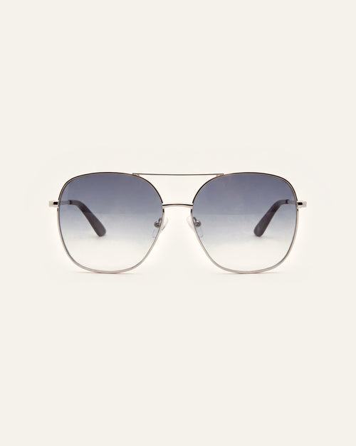 Ella Silver Sunglasses, front