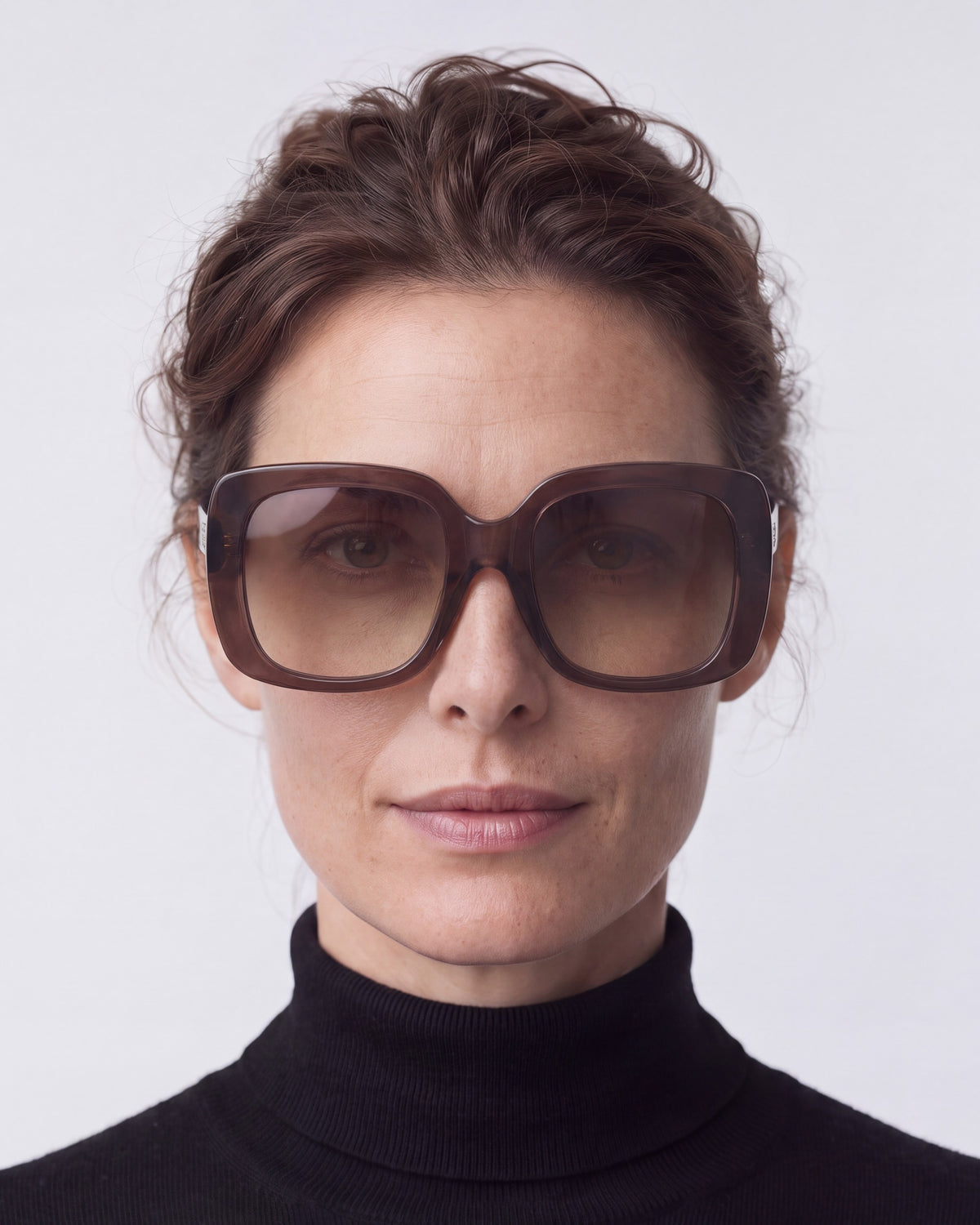 Mio Chocolate Sunglasses, worn