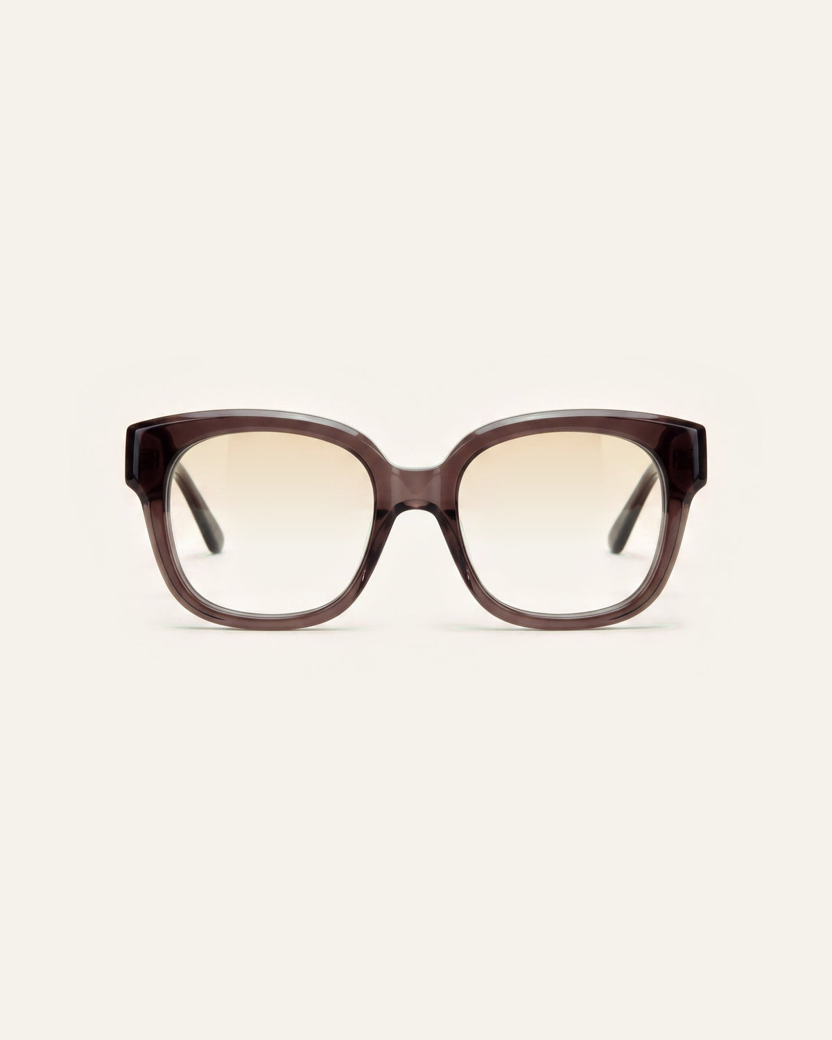 Chloe in dark brown, front, Dawn lenses