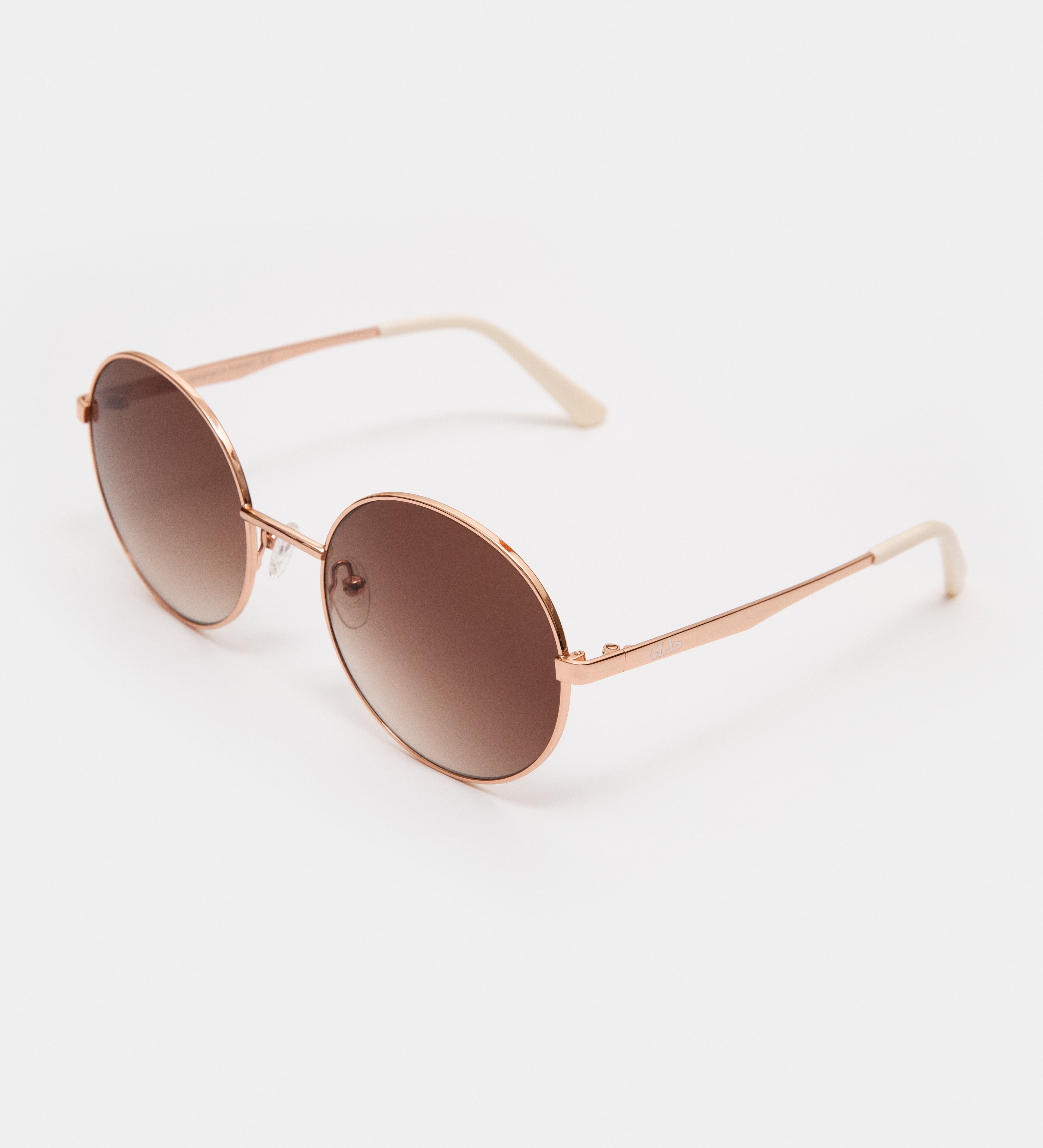 Grace Rose Gold Gradient Brown Sunglasses