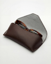Vegan Leather Envelope Case Brown